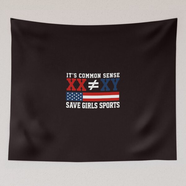 Item preview, Save Girls Sports XX XY Chromosomes Patriot American Flag designed and sold by ChuyenSuperx.