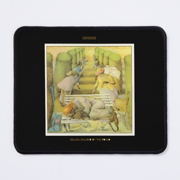 Item preview, Surreal Landscape With People Walking Through Hedges And Person Resting On Bench designed and sold by heartbreakyu.