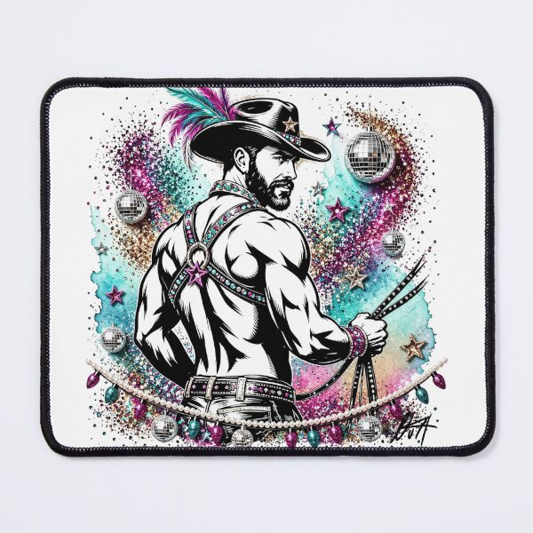 Item preview, Cosmic Disco Cowboy – Glam Harness & Glitter Camp Art - NLMKArtStudio designed and sold by NLMKArtStudio.