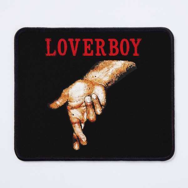 Item preview, LOVERBOY Crossed Fingers Distressed Red Text-72 designed and sold by cacaScorner.