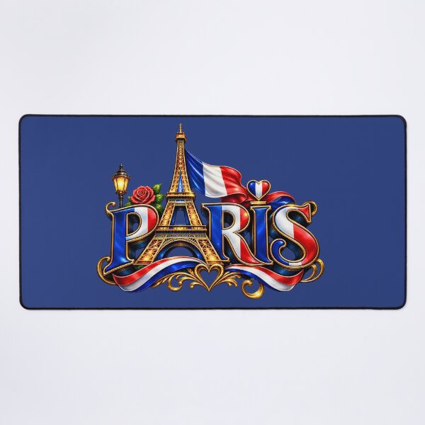 Item preview, Classic Paris France Souvenir - Eiffel Tower & Red Rose designed and sold by digitalbob60.