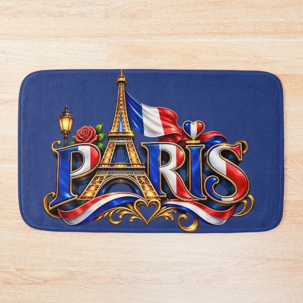 Item preview, Classic Paris France Souvenir - Eiffel Tower & Red Rose designed and sold by digitalbob60.