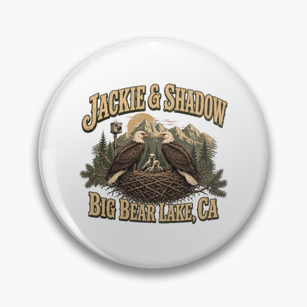 Item preview, Big Bear Lake Eagle Family Nest Vintage Retro Nature designed and sold by eAniello1994.