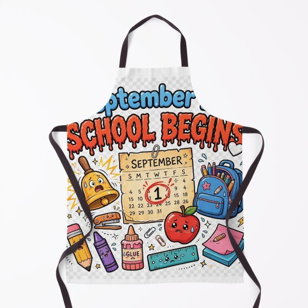 Item preview,  September 1st School Begins White Heart Funny School Shirt designed and sold by Csaba1983.