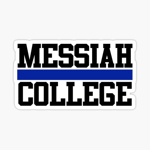 messiah college pixel script sticker Sticker for Sale by Rocky Holmes