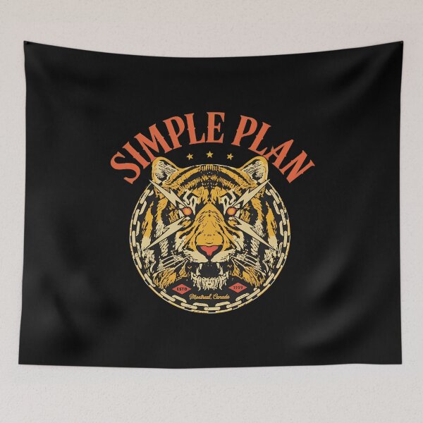 Item preview, Simple Plan Tiger Lightning Band -33 designed and sold by FleshAndBloods.