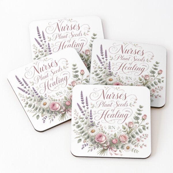 Item preview, Nurses Plant Seeds of Healing Floral Botanical RN Design designed and sold by VaneDesings.