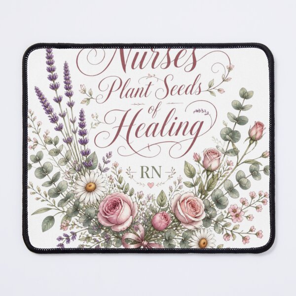 Item preview, Nurses Plant Seeds of Healing Floral Botanical RN Design designed and sold by VaneDesings.