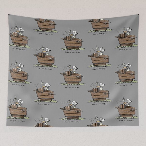 Item preview, Snoopy Mandalorian Flying Doghouse This Is The Way designed and sold by Epicfunchart.
