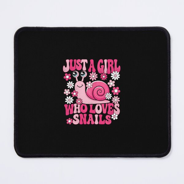 Item preview, Just a Girl Who Loves Snails Cute Pink Snail Lover Gift Design designed and sold by MiALopezArt.