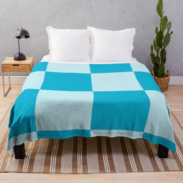 Item preview, Blue Checkered Pattern vintage style Plaid large designed and sold by DColourMuse.
