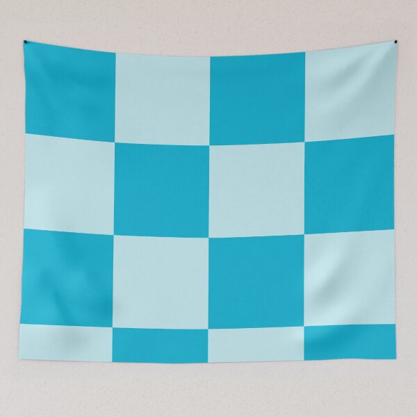 Item preview, Blue Checkered Pattern vintage style Plaid large designed and sold by DColourMuse.