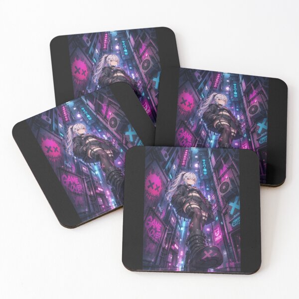 Item preview, Game Over – Cyberpunk Girl designed and sold by Revyra Design .