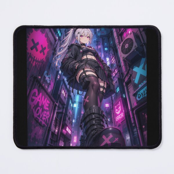Item preview, Game Over – Cyberpunk Girl designed and sold by Revyra Design .