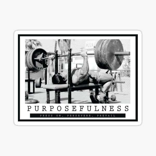Vista previa del artículo con la obra «PROPÓSITO - Cita inspiradora de culturismo», diseñado y vendido por superfitstuff.