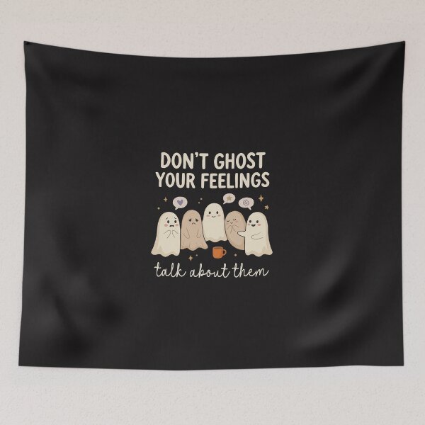 Item preview, Dont Ghost Your Feelings Cute Ghosts Mental Health Awareness designed and sold by ChuyenSuperx.