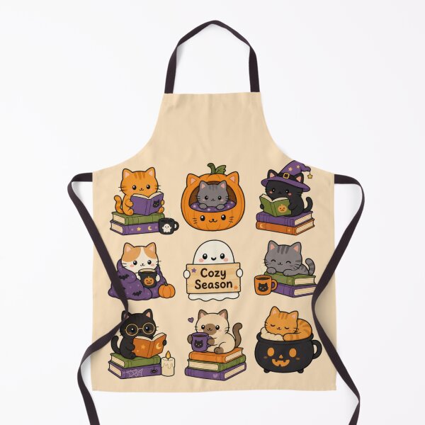 Item preview, Cozy Season Cute Halloween Bookish Cats designed and sold by CRMediaGroup.