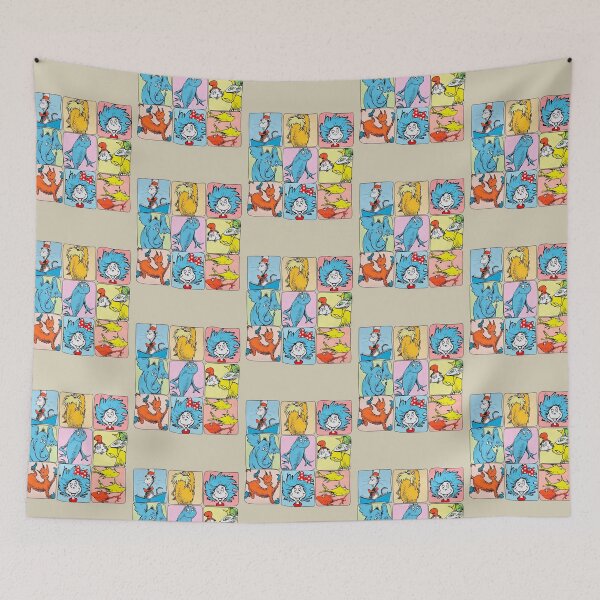 Item preview, Dr. Seuss Classic Characters Pop Art Grid designed and sold by Epicfunchart.