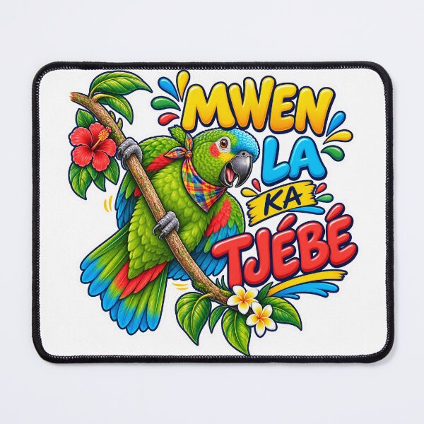 Item preview, MWEN LA KA TJÉBÉ — Still Holding On in Saint Lucian Kwéyòl designed and sold by CaribChroma.