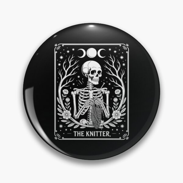 Item preview, Tarot Card Skeleton Knitting Knitter Funny  designed and sold by saresublete.