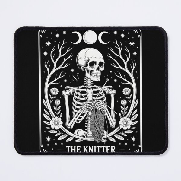 Item preview, Tarot Card Skeleton Knitting Knitter Funny designed and sold by saresublete.