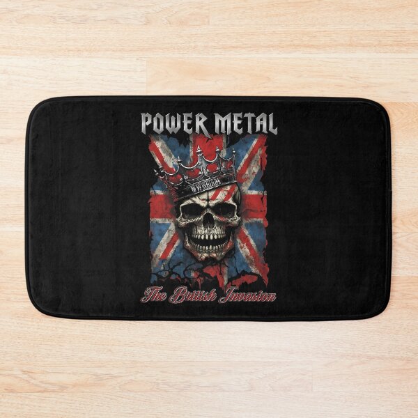 Item preview, POWER METAL British Invasion NWOBHM Skull Crown -35 designed and sold by PomboGayArt.