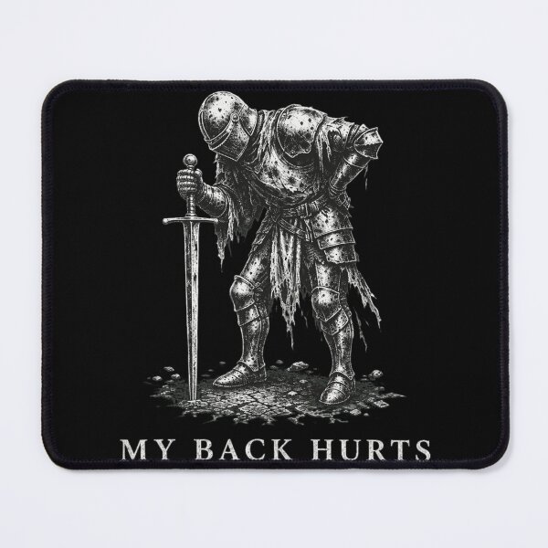 Item preview, Vintage Knight Back Pain Graphic Tee designed and sold by EdwardJam10416.