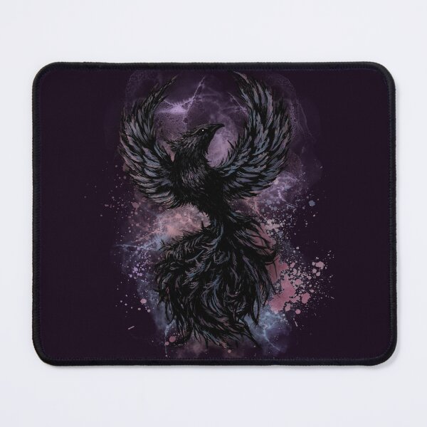Item preview, Mystical Black Phoenix Rising Gothic Art designed and sold by ArtistsAtticWI.