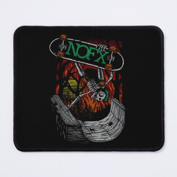 Item preview, Green Hair Skeleton Skateboarding Inverted Wooden Ramp Fire designed and sold by monsefsamir.