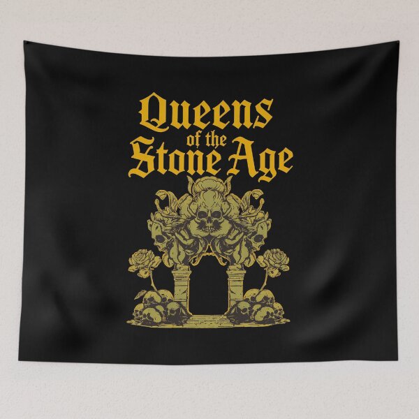 Item preview, Queens of the Stone Age Gothic Skulls Roses -28 designed and sold by PomboGayArt.