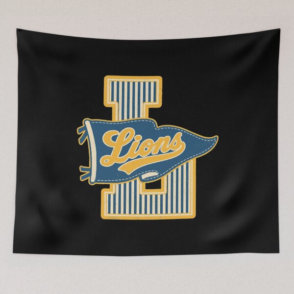 Item preview, Retro Lions Pennant College Style designed and sold by JustinHes59954.
