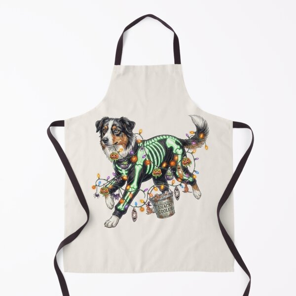 Item preview, Spooky Australian Shepherd Halloween – Aussie Dog Skeleton Costume Art designed and sold by Wennebabs.