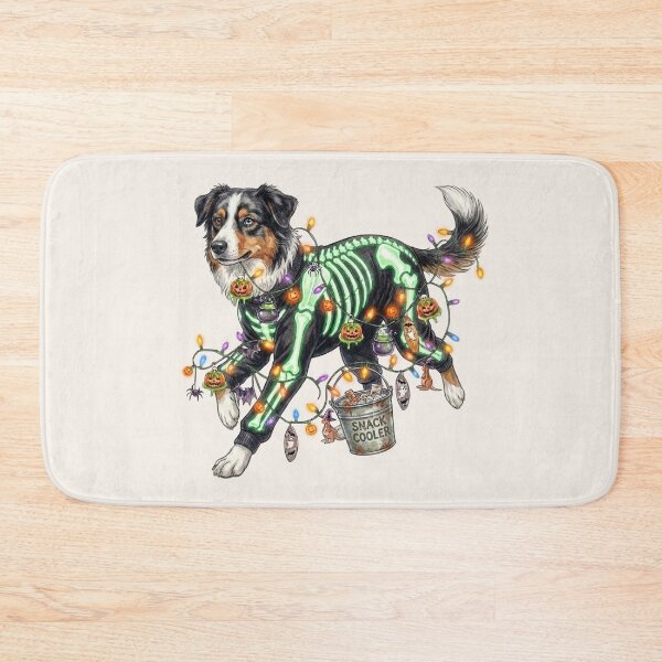 Item preview, Spooky Australian Shepherd Halloween – Aussie Dog Skeleton Costume Art designed and sold by Wennebabs.