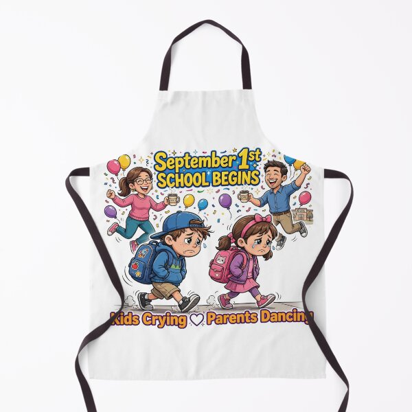 Item preview, Code September 1st School Begins Kids Crying Parents Dancing White Heart designed and sold by Csaba1983.
