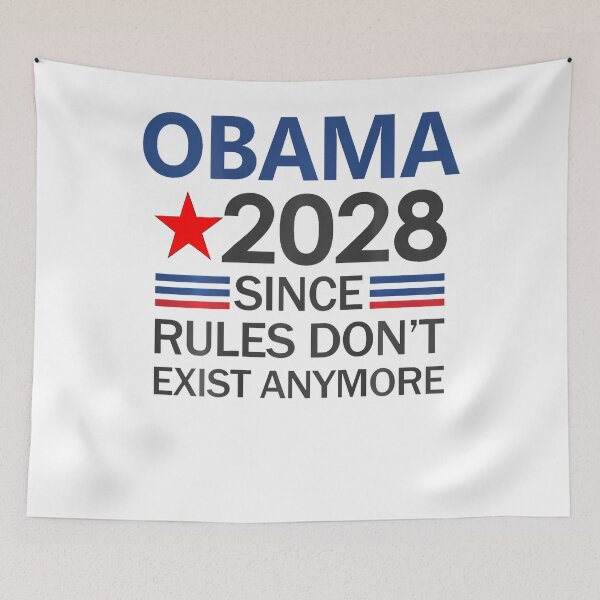 Item preview, Obama 2028 Since Rules Don’t Exist Anymore designed and sold by Krwasatoune.