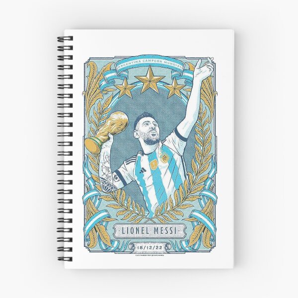 Item preview, Lionel Messi World Cup Champion – Argentina Campeón Mundial Retro designed and sold by Sami Youmour.
