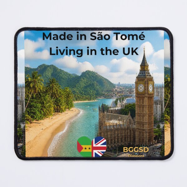 Item preview, Made in São Tomé, Living in the UK designed and sold by BGGSD.