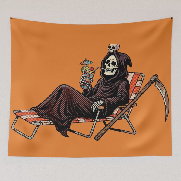 Item preview, The Grim Reaper on Vacation designed and sold by conamor-bymel.