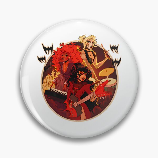 Item preview, Three Vampire Women Musicians Flying Bats designed and sold by shameArt.