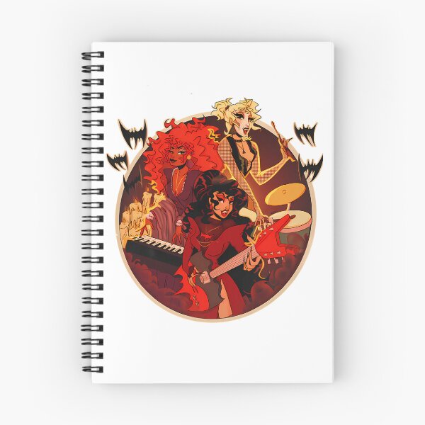 Item preview, Three Vampire Women Musicians Flying Bats designed and sold by shameArt.