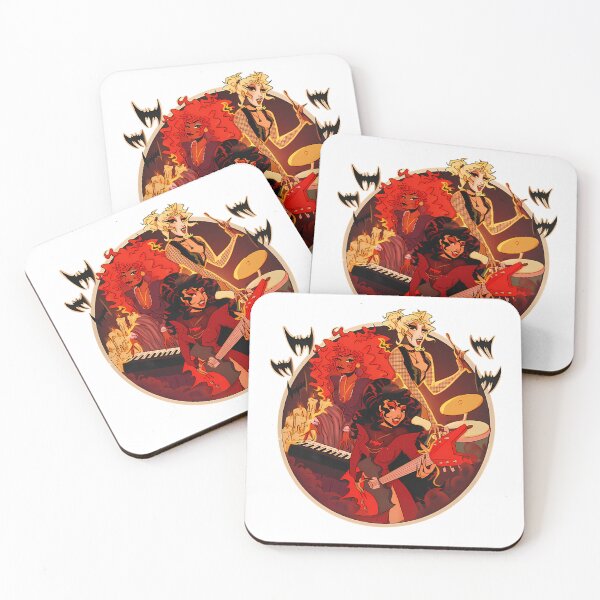 Item preview, Three Vampire Women Musicians Flying Bats designed and sold by shameArt.