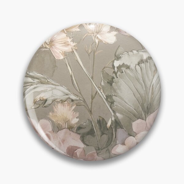 Item preview, Dusty Pink & Taupe Hydrangea Watercolor Pattern – Neutral Botanical Art designed and sold by FawnFeatherCo.