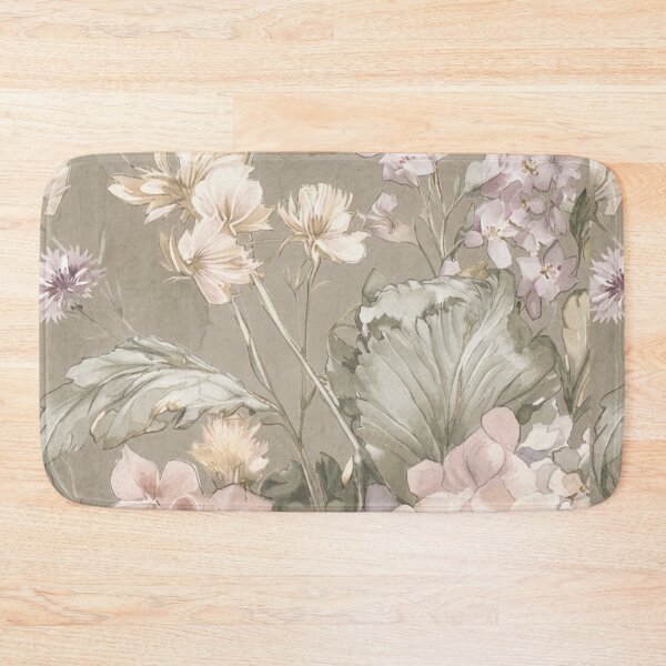Item preview, Dusty Pink & Taupe Hydrangea Watercolor Pattern – Neutral Botanical Art designed and sold by FawnFeatherCo.