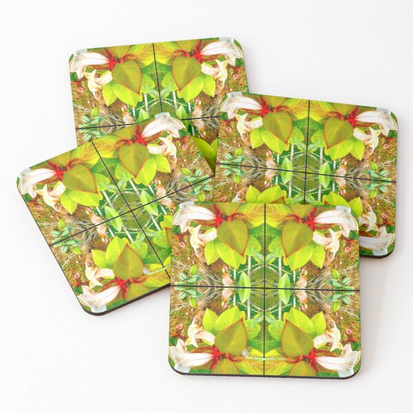 Item preview, Abstract White Bell Flower Art  designed and sold by Unlimited Imagination .