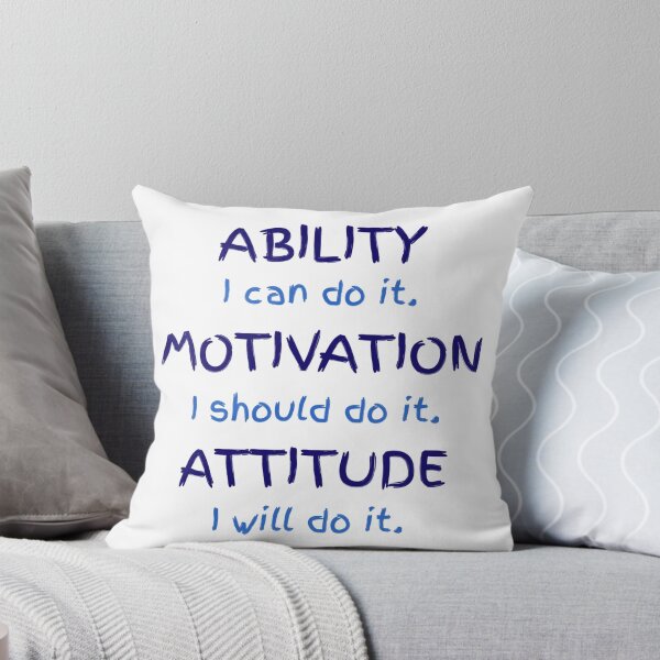 Item preview, Gráfico con cita motivacional sobre habilidad, motivación y actitud. designed and sold by PatilRohan.