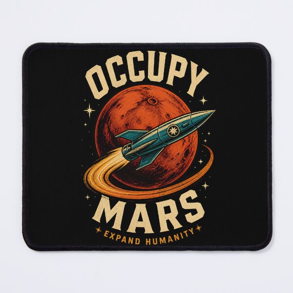Item preview, Occupy Mars Expand Humanity Retro Space Mission designed and sold by Victor Shadehorn.