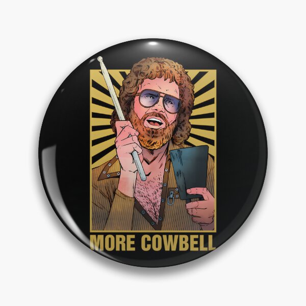Item preview, Bearded Musician Holding Drumstick Cowbell designed and sold by shameArt.