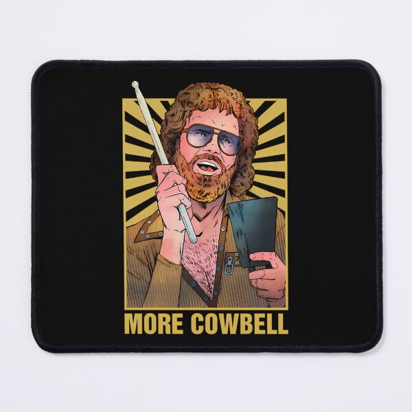 Item preview, Bearded Musician Holding Drumstick Cowbell designed and sold by shameArt.