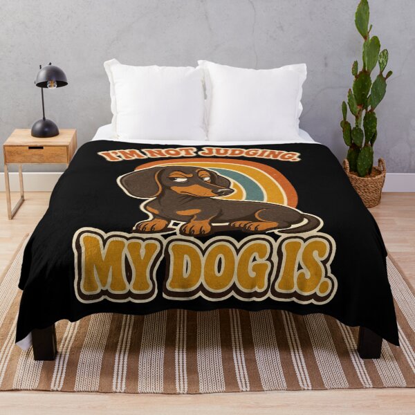 Item preview, Funny Dachshund Side Eye - I’m Not Judging My Dog Is designed and sold by Graphic Vibe Designs.