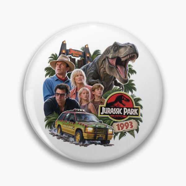 Item preview, Jurassic Park 1993 Vintage Tribute - Adventure and Tyrannosaurus Rex Art designed and sold by killem667.